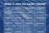 TKDK IPARD 3 ÇAGRI TAKVİMİ