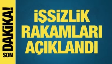 İşsizlik rakamları açıklandı