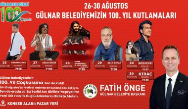 26-30 AĞUSTOS’TA GÜLNAR’DA BULUŞALIM: ZAFER BAYRAMI’NDA KIRAÇ RÜZGARI ESECEK!