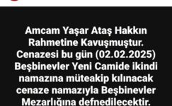 MERSİN ORMAN BÖLGE MÜDÜRÜ RİFAT ATAŞ’IN ACI GÜNÜ