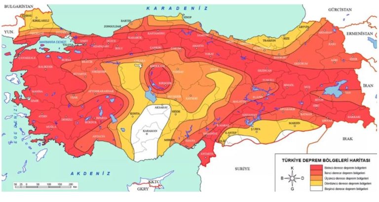 TÜRKİYE’DE 485 DİRİ FAY BULUNUYOR