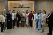 KADIN MUHTARLAR, İL MİLLÎ EĞİTİM MÜDÜRÜ FAZİLET DURMUŞ’U MAKAMDA ZİYARET ETTİ