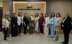 KADIN MUHTARLAR, İL MİLLÎ EĞİTİM MÜDÜRÜ FAZİLET DURMUŞ’U MAKAMDA ZİYARET ETTİ