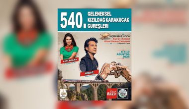 540. GELENEKSEL KIZILDAĞ YAYLASI KARAKUCAK GÜREŞLERİ 8-10 AĞUSTOS’TA KARAİSALI’DA: AYŞE DİNÇER VE KIRAÇ KARAİSALI’DA!