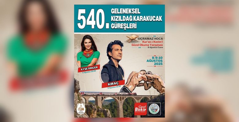 540. GELENEKSEL KIZILDAĞ YAYLASI KARAKUCAK GÜREŞLERİ 8-10 AĞUSTOS’TA KARAİSALI’DA: AYŞE DİNÇER VE KIRAÇ KARAİSALI’DA!