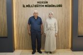 ŞEHİT MUSTAFA KORKMAZ’IN BABASI İSA KORKMAZ, İL MİLLÎ EĞİTİM MÜDÜRÜ FAZİLET DURMUŞ’U ZİYARET ETTİ