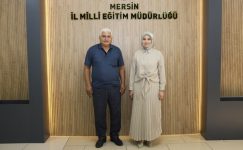 ŞEHİT MUSTAFA KORKMAZ’IN BABASI İSA KORKMAZ, İL MİLLÎ EĞİTİM MÜDÜRÜ FAZİLET DURMUŞ’U ZİYARET ETTİ