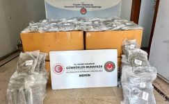 MERSİN LİMANI’NDA 587 KİLOGRAM ESRAR ELE GEÇİRİLDİ