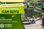 ERDEMLİ BELEDİYESİNDEN ÇİFTÇİYE SULAMA BORUSU DESTEĞİ