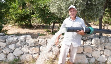 ERDEMLİ BELEDİYESİ’NDEN ÜRETİCİLERE 32 BİN METRE SULAMA BORUSU DESTEĞİ