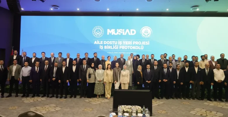 “AİLE DOSTU İŞ YERİ” PROJESİNE EN FAZLA DESTEK VEREN ŞUBE MÜSİAD MERSİN OLDU