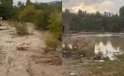 AYLAR SONRA GELEN YAĞMUR DERELERİ TAŞIRDI