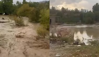 AYLAR SONRA GELEN YAĞMUR DERELERİ TAŞIRDI