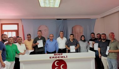 MHP ERDEMLİ İLÇE TEŞKİLATINA KATILIMLAR DEVAM EDİYOR