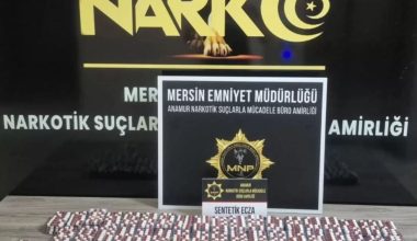 ANAMUR’DA NARKOTİK OPERASYONU: 4 BİN 127 SENTETİK ECZA HAPI ELE GEÇİRİLDİ