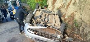 OSMANİYE’DE FECİ KAZA: ARAÇ ŞARAMPOLE DEVRİLDİ YARALILAR VAR