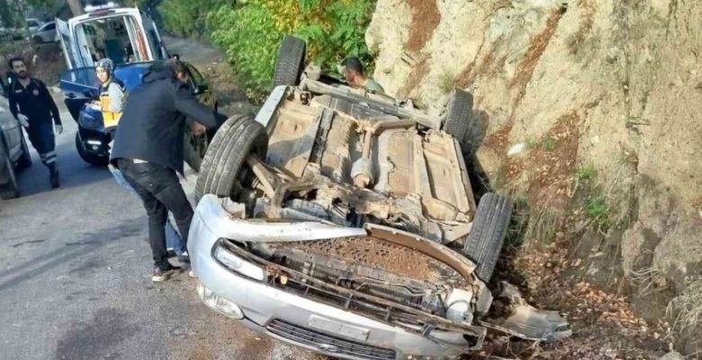 OSMANİYE’DE FECİ KAZA: ARAÇ ŞARAMPOLE DEVRİLDİ YARALILAR VAR