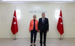 MERSİN VALİSİ ATİLLA TOROS, ALMANYA BÜYÜKELÇİSİ SİBYLLE KATHARİNA SORG’U KABUL ETTİ