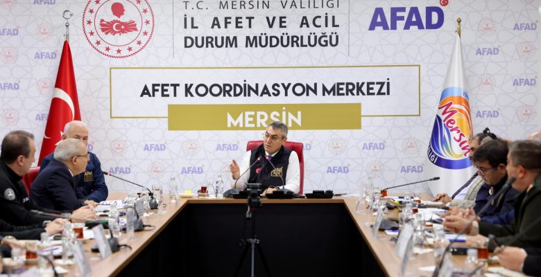 MERSİN VALİSİ ATİLLA TOROS’UN BAŞKANLIĞINDA,”TAM ÖLÇEKLİ RADYASYON ACİL DURUM TATBİKATI” KAPSAMINDA KOORDİNASYON TOPLANTISI GERÇEKLEŞTİRİLDİ