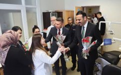 KARAİSALI BELEDİYE BAŞKANI BEKİR ŞİMŞEK’TEN SAĞLIK ÇALIŞANLARINA 14 MART ZİYARETİ