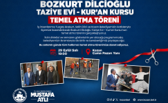 KOZAN’DA BOZKURT DİLCİOĞLU TAZİYE EVİ VE KUR’AN KURSU İÇİN TEMEL ATMA TÖRENİ DÜZENLENECEK