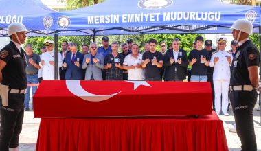 VALİ ATİLLA TOROS, POLİS MEMURU ALİ ERDEMİR’İN CENAZE TÖRENİNE KATILDI