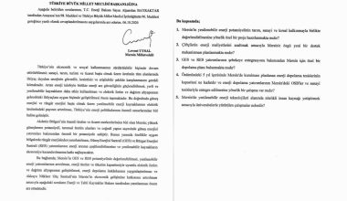 MERSİN’İN ÜRETİCİSİ VE ENERJİ GELECEĞİ İÇİN MİLLETVEKİLİ UYSAL’DAN BAKANLIKLARA SORULAR